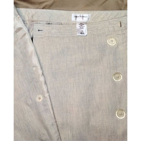 Isaac Mizrahi for Target Wrap Pencil Skirt, 100% Cotton, Fully Lined (Size 12) - Picture 5 of 7